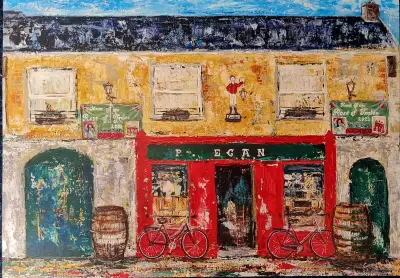 A4 print on card Egan's pub Moate