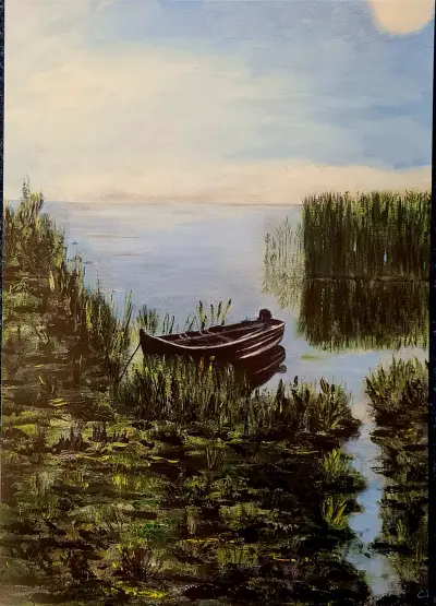 A4 print on card -Serenity