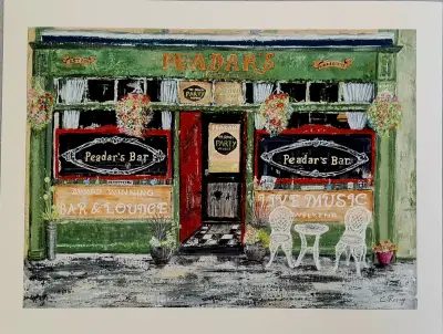 Peadars Bar, Moate exciting new giclee print