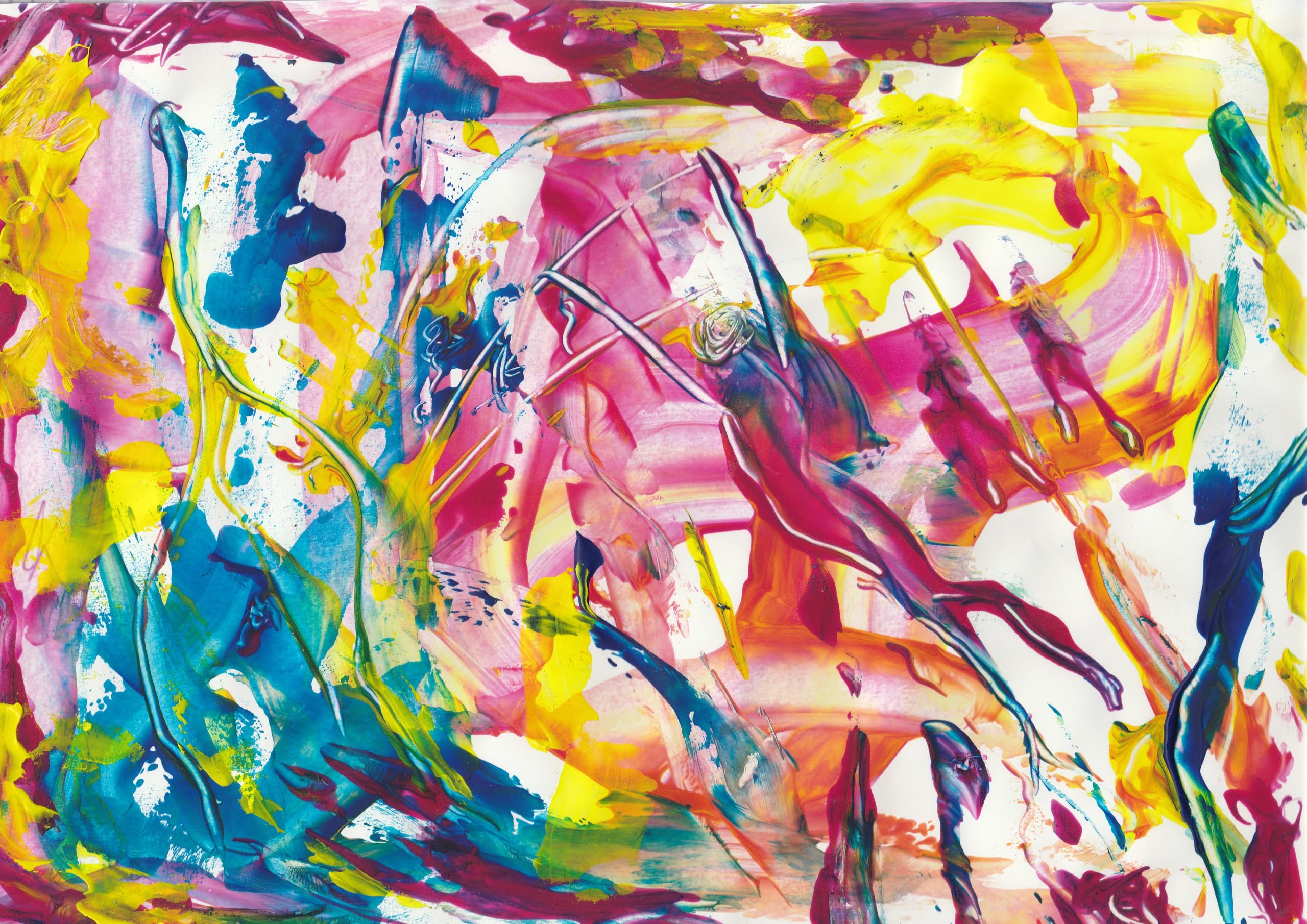 Exciting Giclee Swimmers Print 1