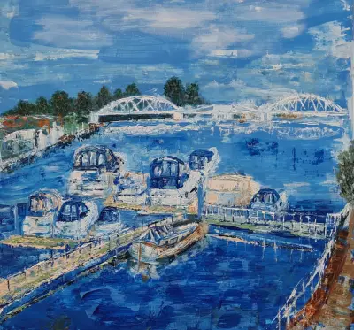 Classic White Bridge Giclee Print 1