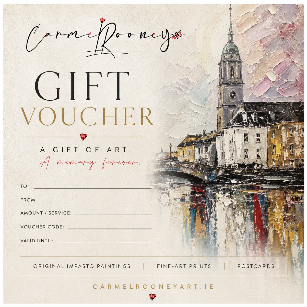 Carmel Rooney Art Gift Voucher
